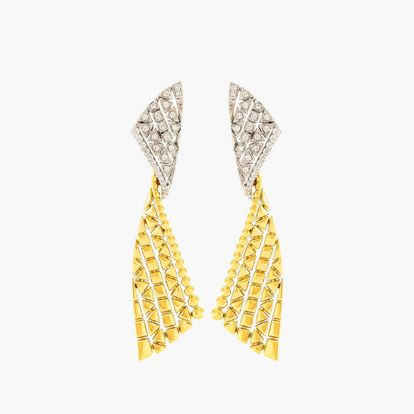 Etho Maria Earrings 18K Yellow and White Gold