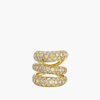 Etho Maria 18K Yellow Gold Brown Diamond Ring - Etho Maria product
