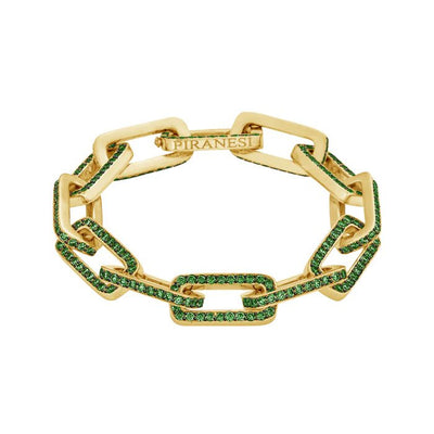 Piranesi Tsavorite Yellow Gold Link Bracelet - Piranesi product
