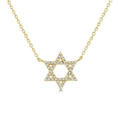 Private Label Star of David Diamond Necklace - Private Label product