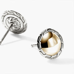 John Hardy Essentials Two-Tone 10mm Stud Earrings