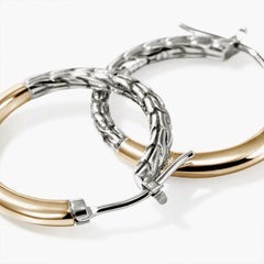 John Hardy Essentials Two-Tone Hoop Earrings - 22mm