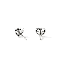 John Hardy Essential Two-Tone Heart Stud Earrings