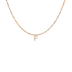 EF Collection Diamond Initial Charm in Yellow gold