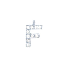 EF Collection Diamond Initial Charm in Yellow gold