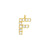 EF Collection Diamond Initial Charm in Yellow gold