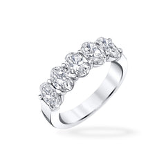 Private Label Oval Diamond Halfway Band