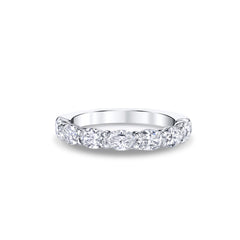 Private Label Diamond Horizontal 5 Oval Diamond Ring