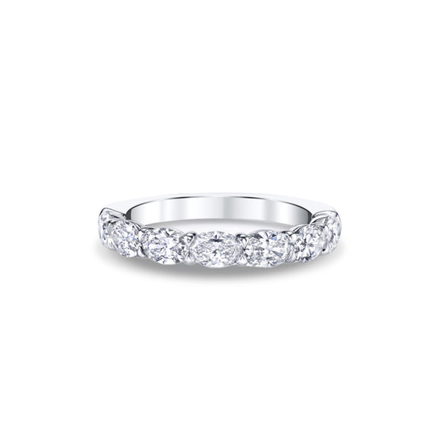 Private Label Diamond Horizontal 5 Oval Diamond Ring