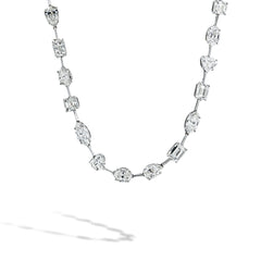 Fancy Shape Mixed GIA Diamond Necklace