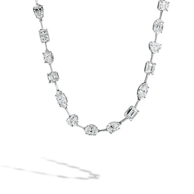 Fancy Shape Mixed GIA Diamond Necklace - Private Label product