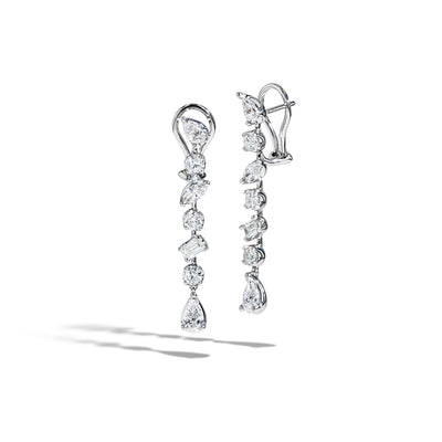 Fancy Shape Diamond Drop Earrings - Private Label product