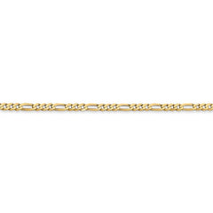 Lightweight Gold Figaro Women's Chain Necklace - 16 Inch