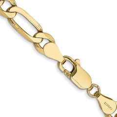 Flat Gold Figaro Chain - 20 Inch