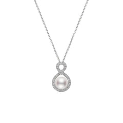 Mikimoto Riu Collection Diamond and Pearl Pendant