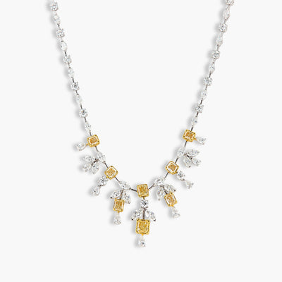 Yellow Diamond Fancy Multi Shape Necklace - Private Label product