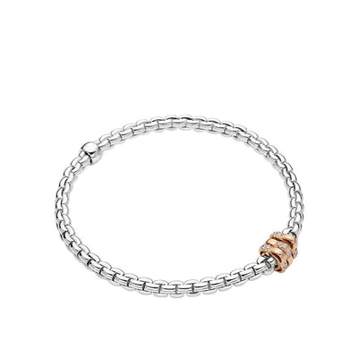 Fope Flex It Two Tone Diamond Station Bracelet - Fope product