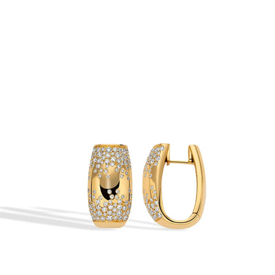 Fope Love Nest Scattered Diamond Hoop Earrings - Fope product