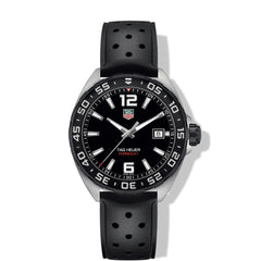 TAG Heuer Formula 1 Black Dial Watch with Black Rubber Strap