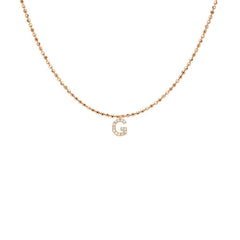 EF Collection Diamond Initial Charm in Yellow gold