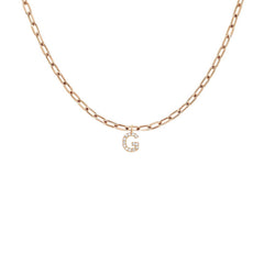 EF Collection Diamond Initial Charm in Yellow gold