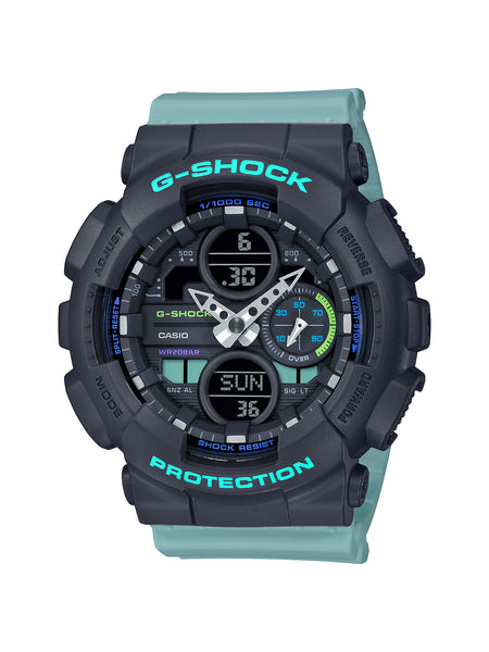 G-Shock S-Series Black and Blue Chronograph Watch – 45.9mm