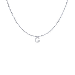 EF Collection Diamond Initial Charm in Yellow gold