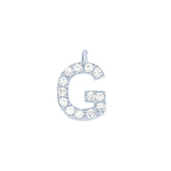 EF Collection Diamond Initial Charm in Yellow gold
