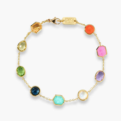 Ippolita Rock Candy Summer Rainbow Mixed Gemstone Gold Bracelet - Ippolita product