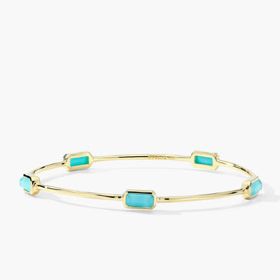 Ippolita Rock Candy Turquoise Multi Stone Gelato Bangle in 18K Yellow Gold - Ippolita product