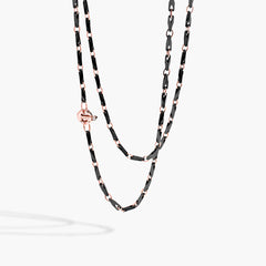 Barakà Cyborg Ceramic Rose Gold Diamond Necklace
