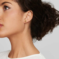Ippolita Classico Small Hammered Ball Stud Earrings in Yellow Gold