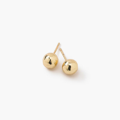 Ippolita Classico Small Hammered Ball Stud Earrings in Yellow Gold - Ippolita product