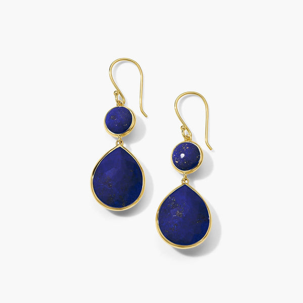 Ippolita Rock Candy Crystal and Lapis Snowman Doublet Teardrop Earrings
