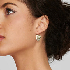 Ippolita Classico Crinkle Medium Heart Shape Drop Earrings