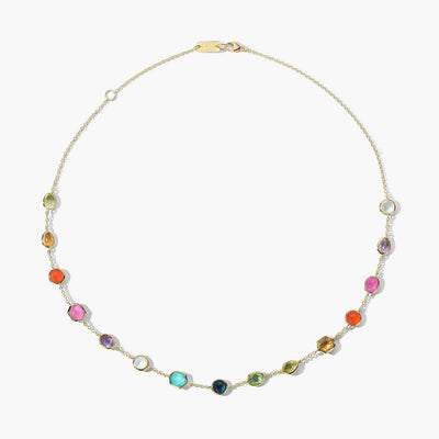 Ippolita Rock Candy Short Summer Rainbow Confetti Necklace In 18K Yellow Gold - Ippolita product