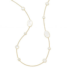 Ippolita Polished Rock Candy Pearl Station Necklace