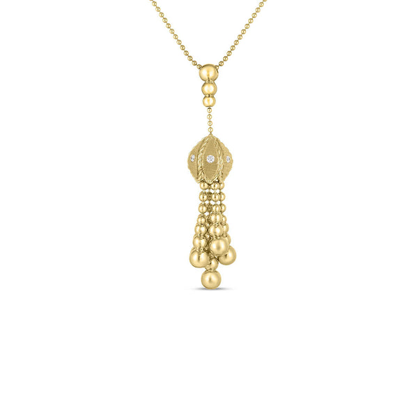 Roberto Coin Venetian Princess Tassel Necklace with Diamonds