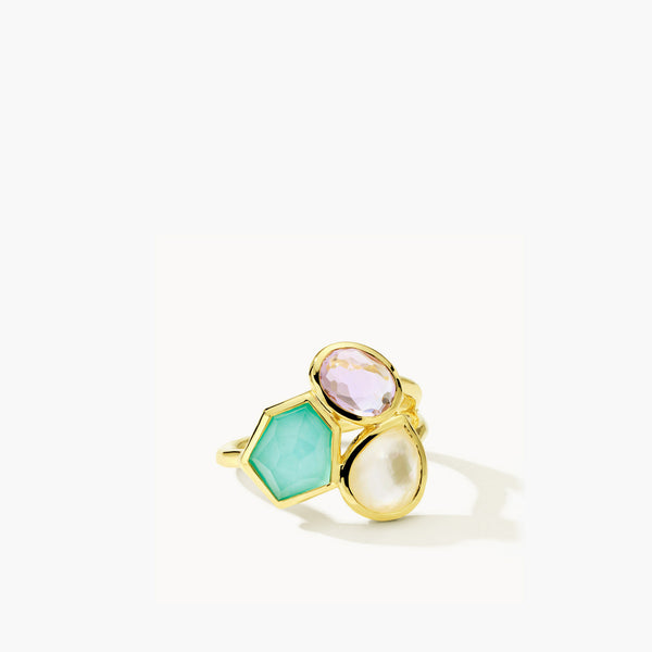 Ippolita Rock Candy Summer Rain Cluster Ring in 18K Yellow Gold