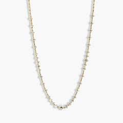 4 Carat Scattered Diamond Tennis Necklace