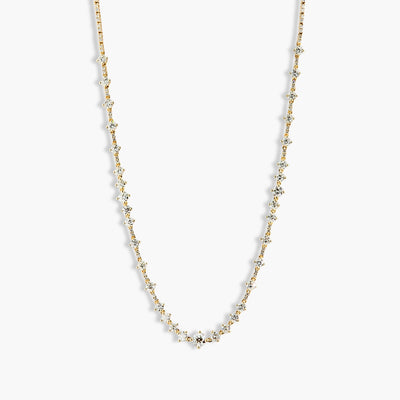 4 Carat Scattered Diamond Tennis Necklace - Private Label product