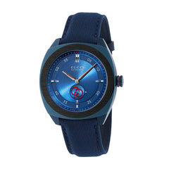 Gucci Interlocking Blue Dial on Blue Rubber Strap - 41mm