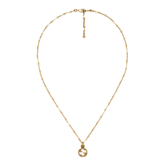 Gucci Interlocking Gold Pendant Necklace
