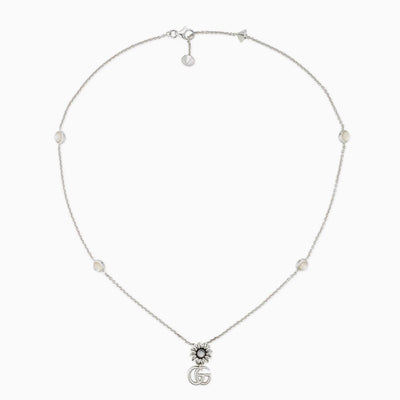 Gucci GG Marmont Flower Mother-of-Pearl Necklace - Gucci product