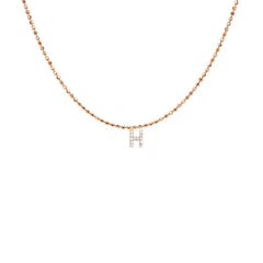 EF Collection Diamond Initial Charm in Yellow gold