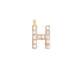 EF Collection Diamond Initial Charm in Yellow gold