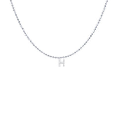 EF Collection Diamond Initial Charm in Yellow gold