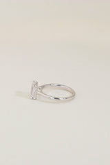 The Princess Solitaire Engagement Ring in White Gold