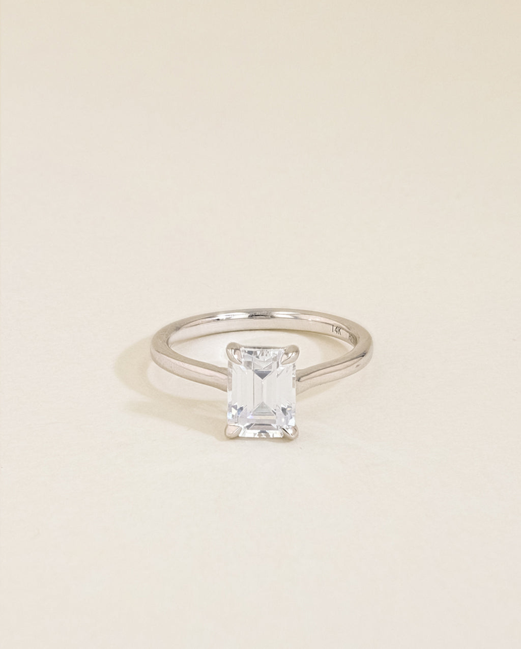 The Emerald Solitaire Engagement Ring