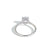 The Princess Solitaire Engagement Ring in White Gold